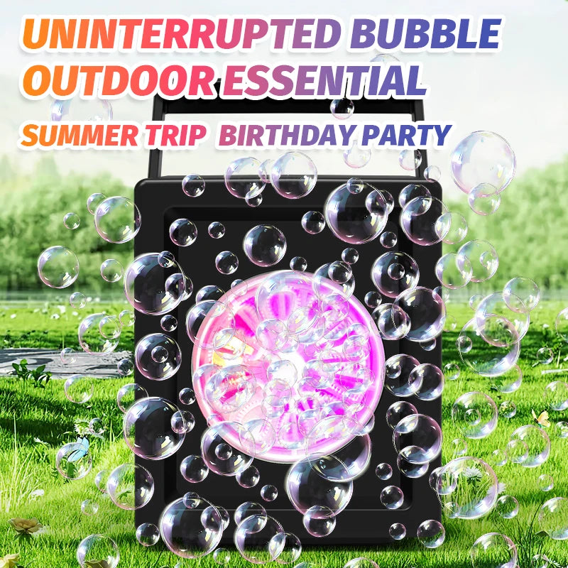 ✨ 10-Hole Automatic Bubble Gun | Handheld Electric Bubble Maker 🫧
