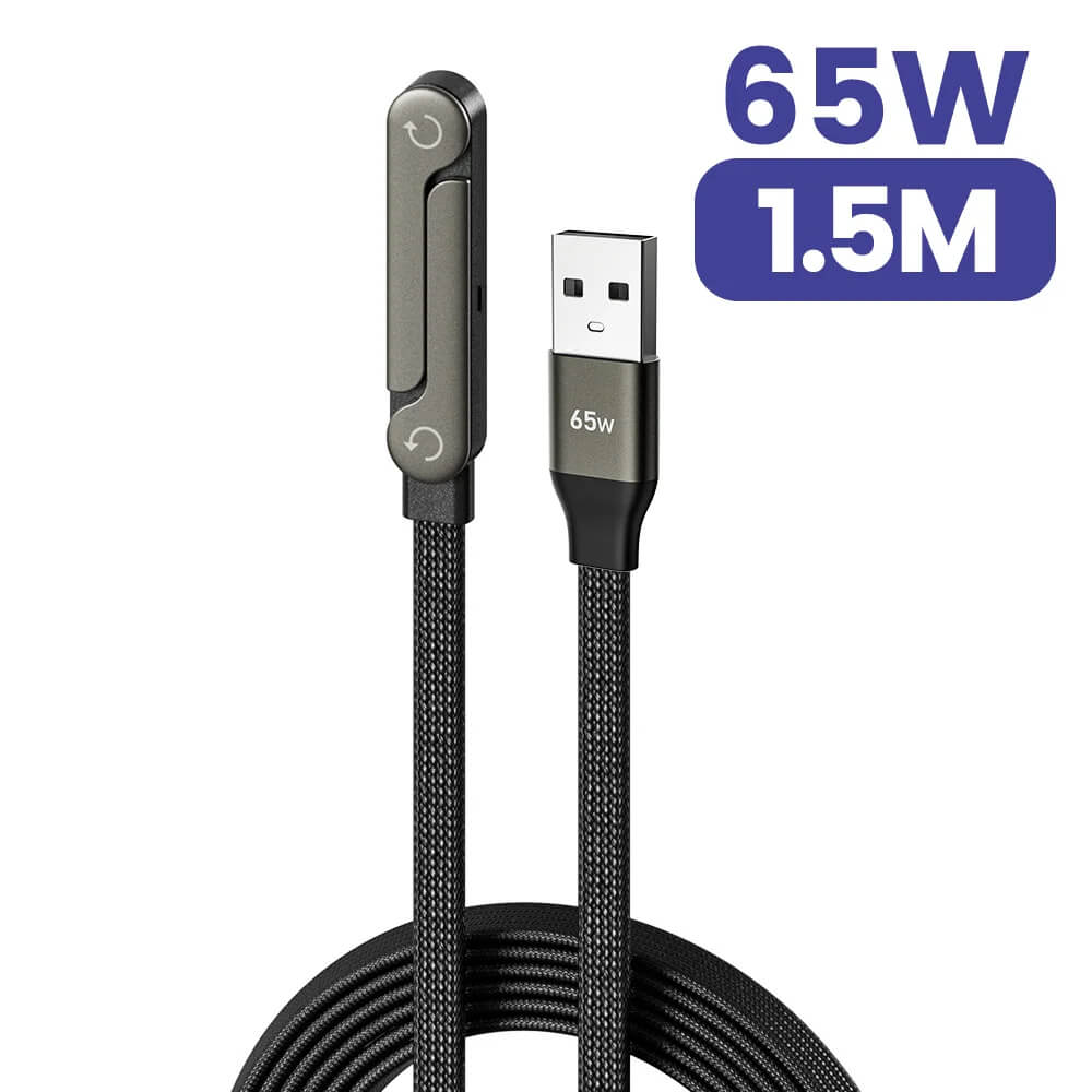 2-in-1 Invisible Foldable Stand & 240W Fast Charging Cable