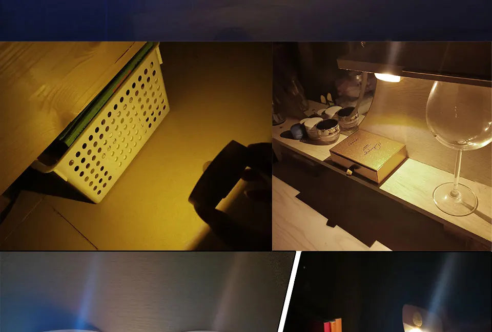 PIR Motion Sensor LED Night Light for Under Cabinet, Closet, Stairs & Bedroom