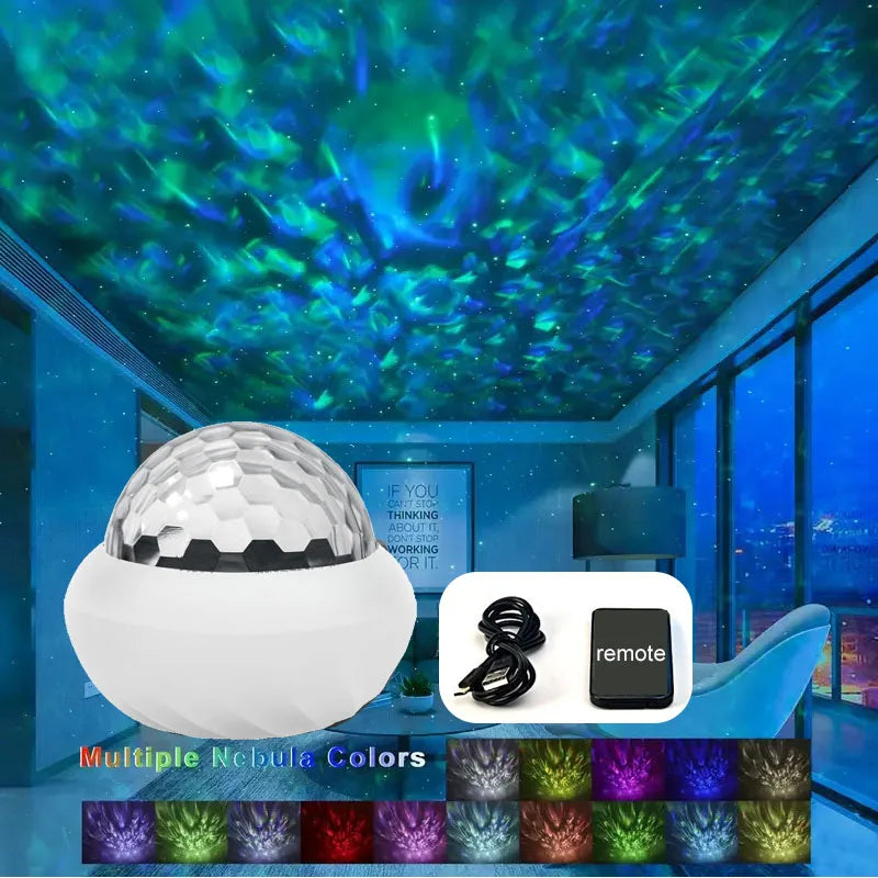 Northern Lights RGB Aurora Galaxy Projector Night Light with Remote Control