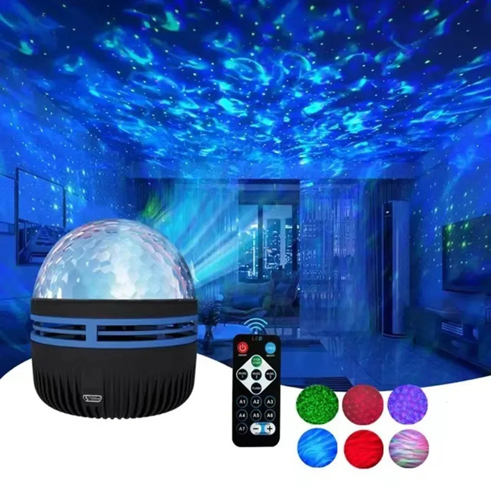 LED Starry Night Sky Aurora Galaxy Projector Light with Remote Control
