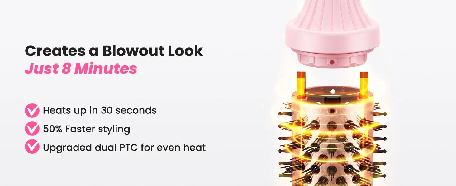 Thermal Brush Blowout Boost 1.5-Inch Heated Round Brush