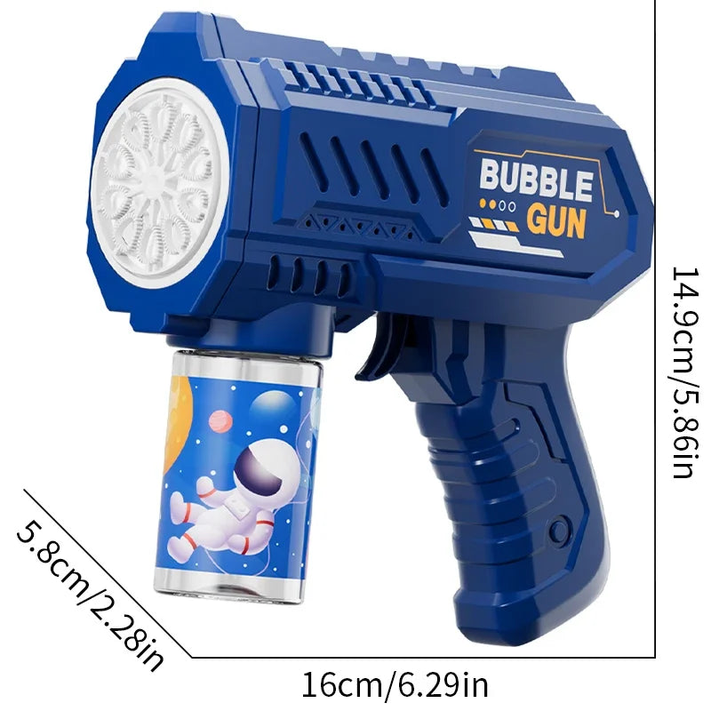 🚀 Fully Automatic Rocket Bubble Gun | Outdoor Bubble Blower Machine ✨