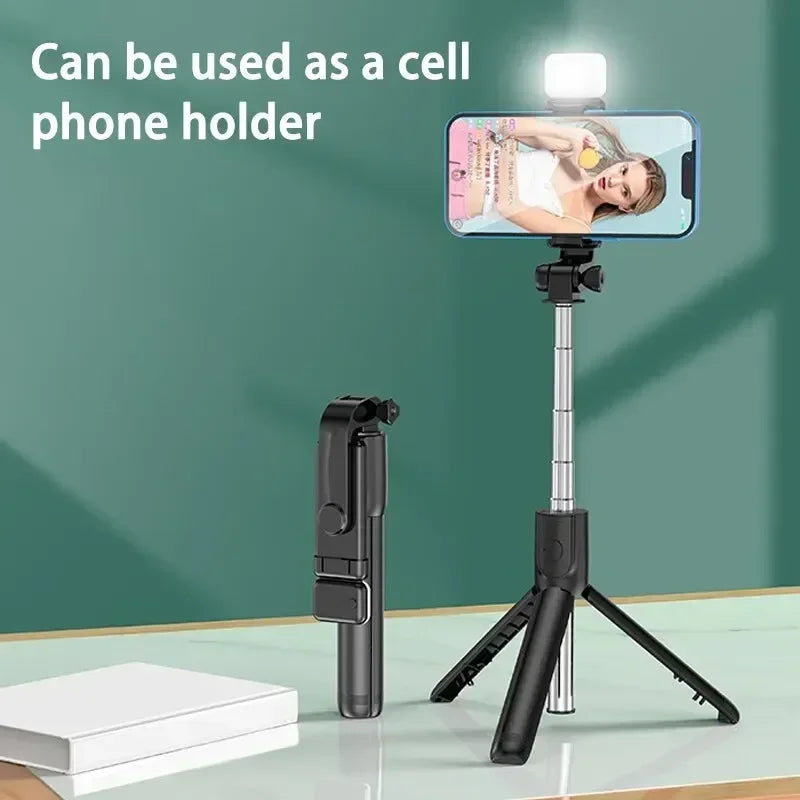 3-in-1 Extendable Bluetooth Selfie Stick Tripod with Wireless Remote for Smartphones