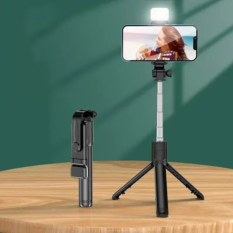 3-in-1 Extendable Bluetooth Selfie Stick Tripod with Wireless Remote for Smartphones