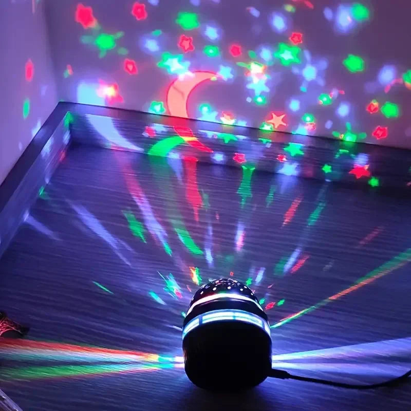 Galaxy Star Projector Night Light with RGB Magic Ball USB Lamp