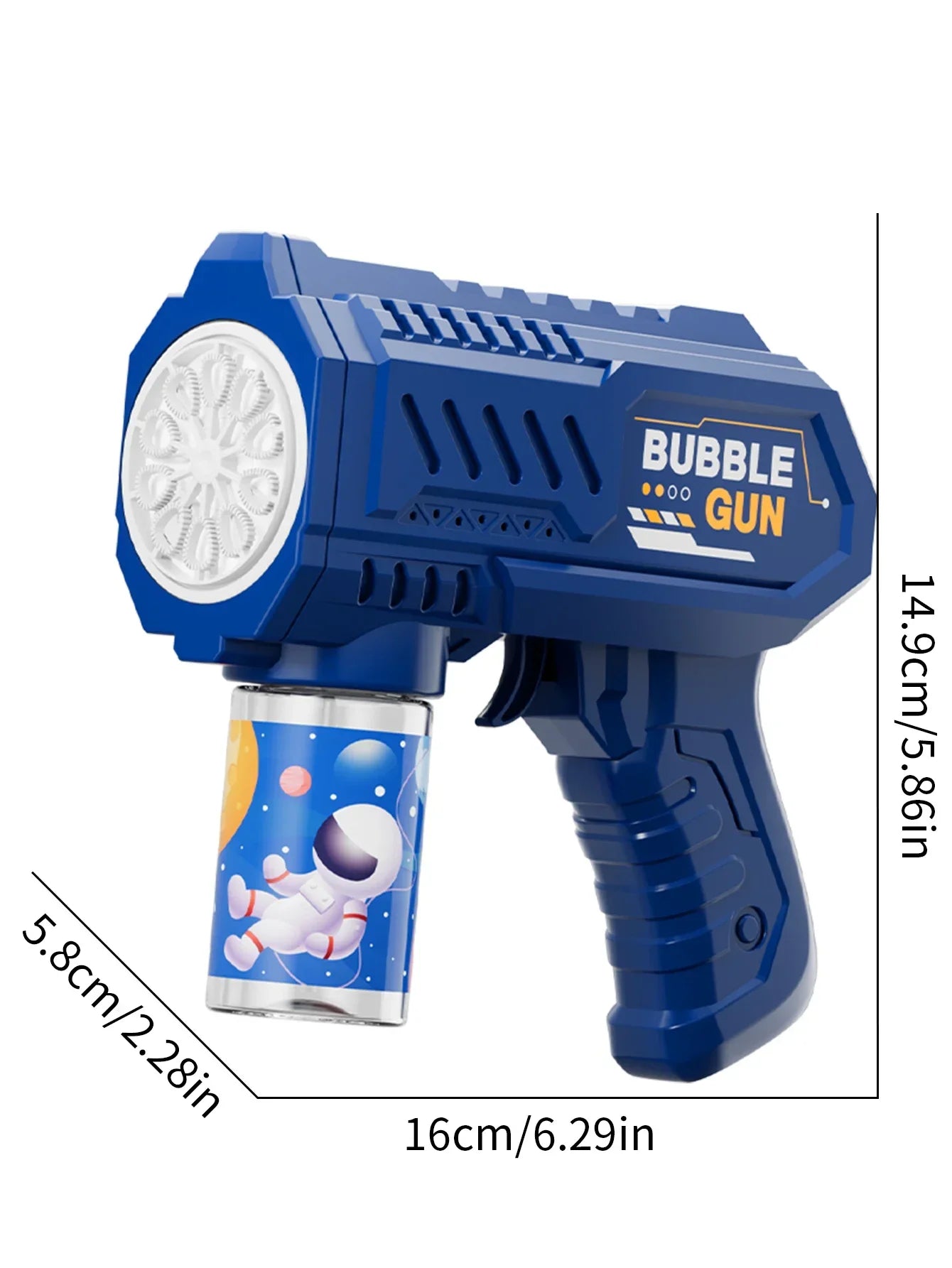 Automatic Rocket Bubble Blower Toy with Bubble Liquid for Kids