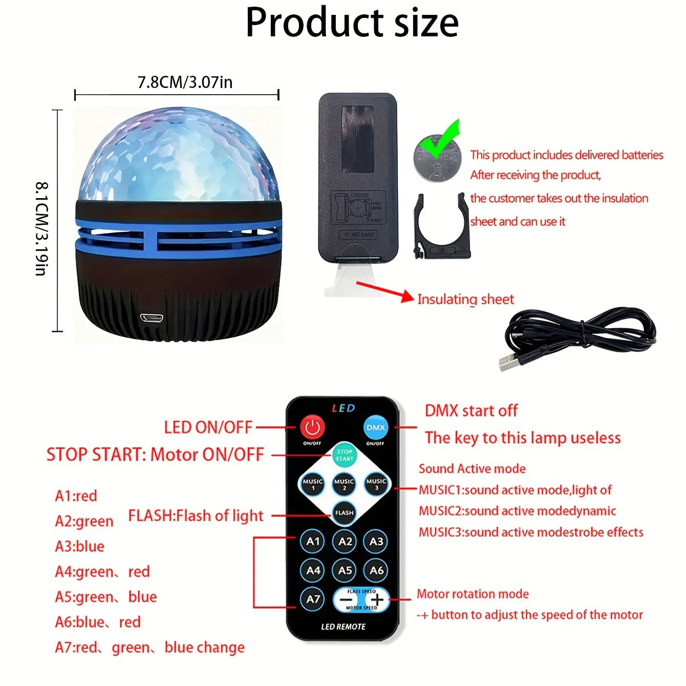 LED Starry Night Sky Aurora Galaxy Projector Light with Remote Control