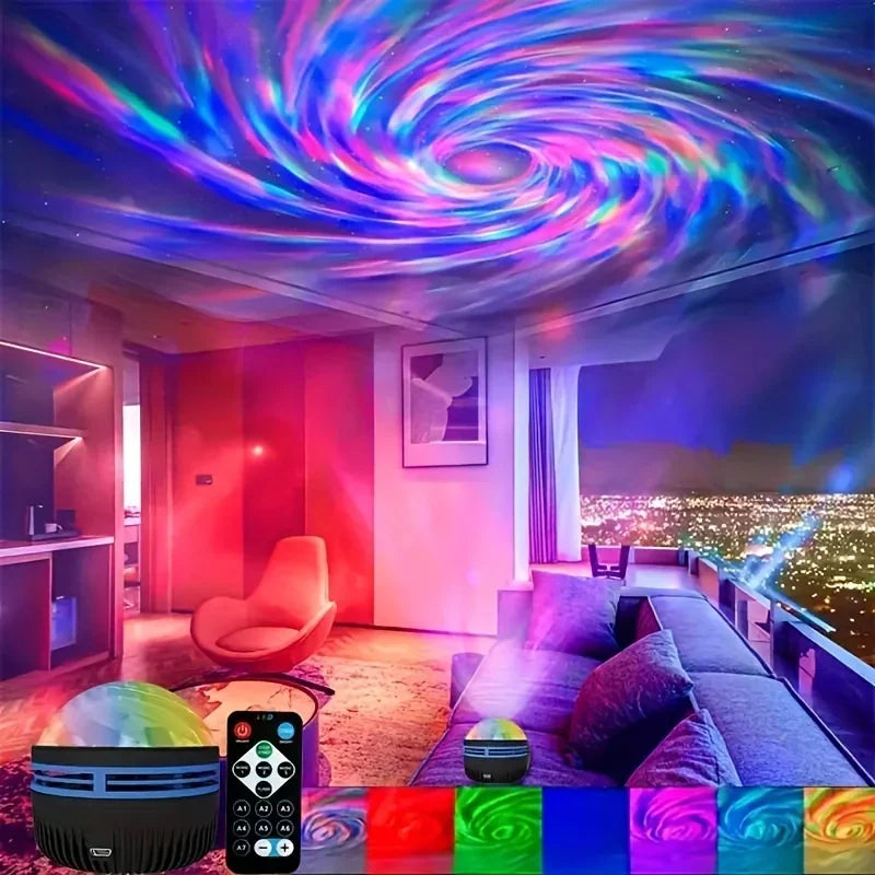 LED Northern Lights Star Projector with Remote