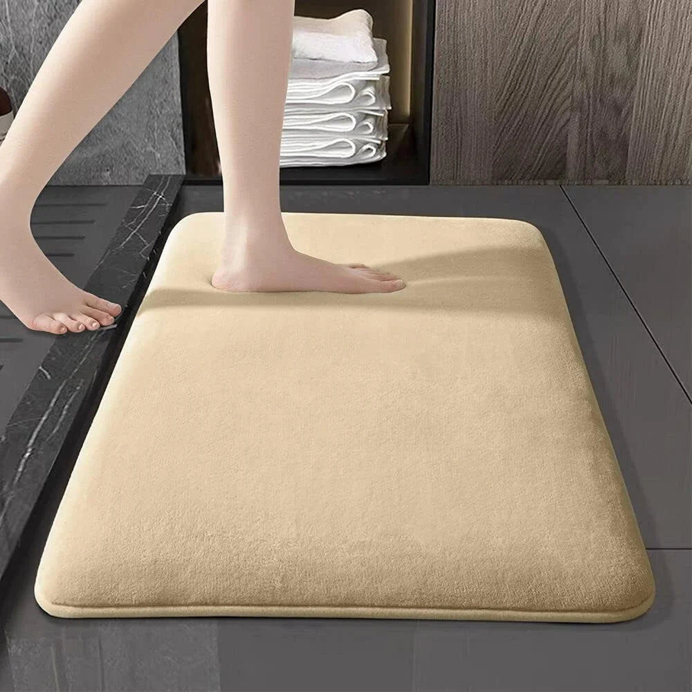 Super Absorbent Coral Velvet Anti-Slip Bath Mat