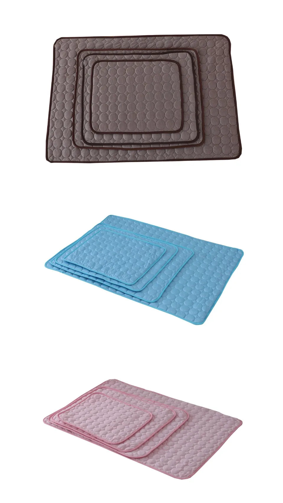 Cooling Pet Mat for Dogs & Cats, Summer Cold Bed Pad, Washable Non Slip Pet Sleeping Mat