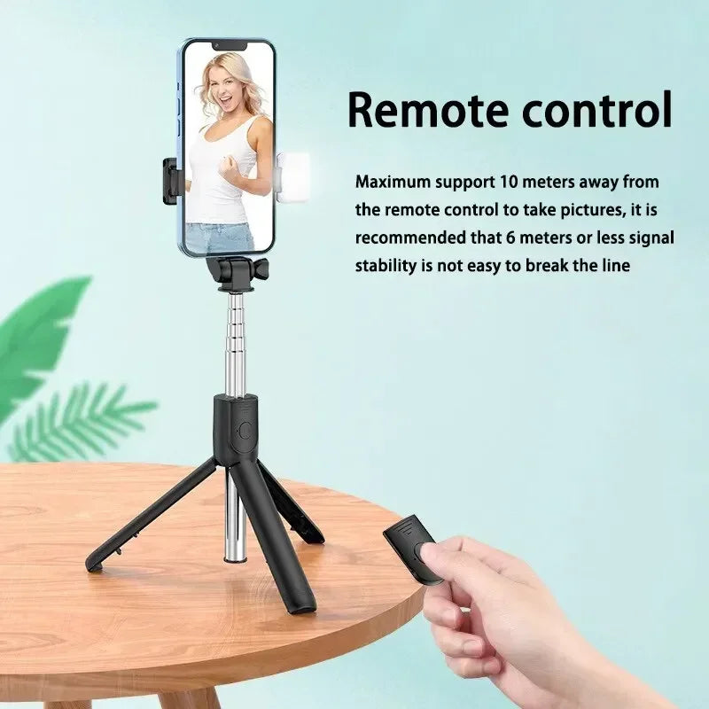 3-in-1 Extendable Bluetooth Selfie Stick Tripod with Wireless Remote for Smartphones
