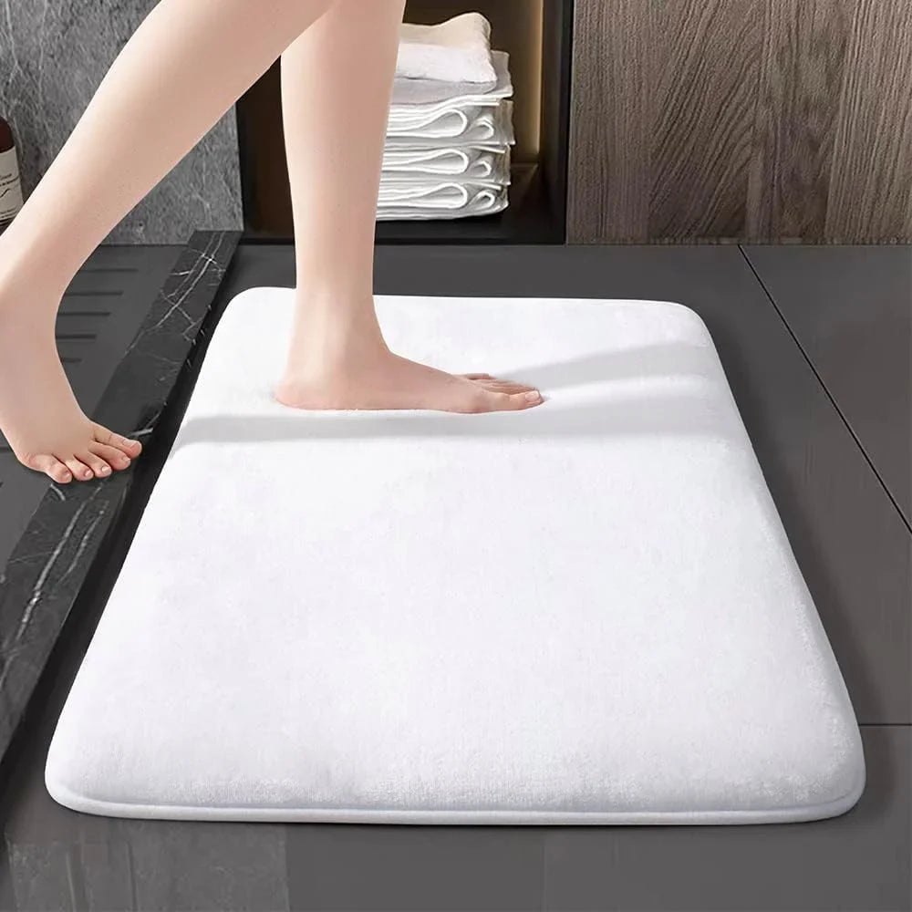 Super Absorbent Coral Velvet Anti-Slip Bath Mat