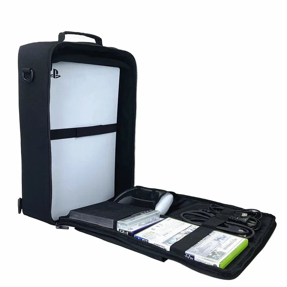 Portable PS5 Travel Carrying Case Storage Bag for PlayStation 5 Accessories
