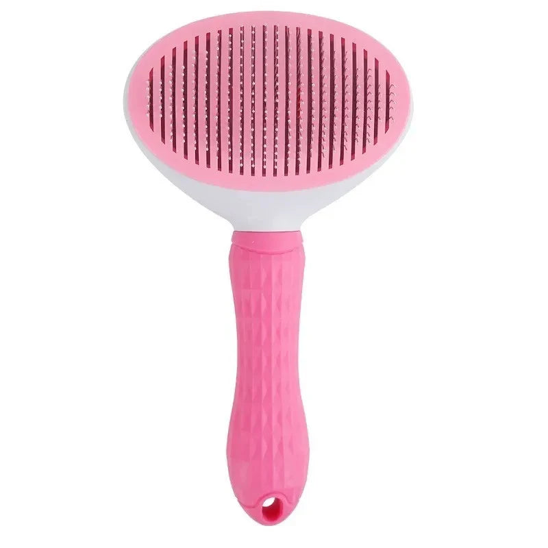 Self-Cleaning Pet Grooming Brush for Dogs & Cats Hair Removal