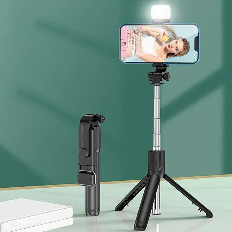 3-in-1 Extendable Bluetooth Selfie Stick Tripod with Wireless Remote for Smartphones