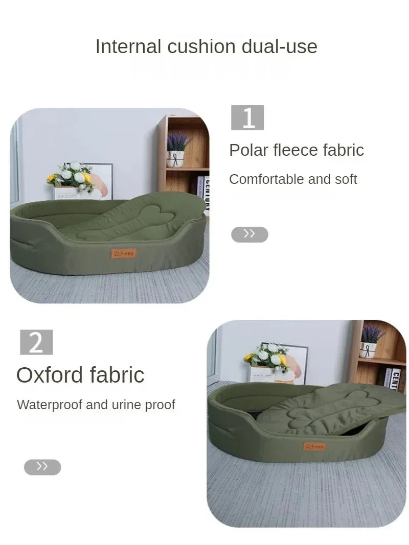 Fluffy Winter Dog Cushion Bed Sofa for Small Medium Large Dogs & Cats Soft Pet Mat Blanket