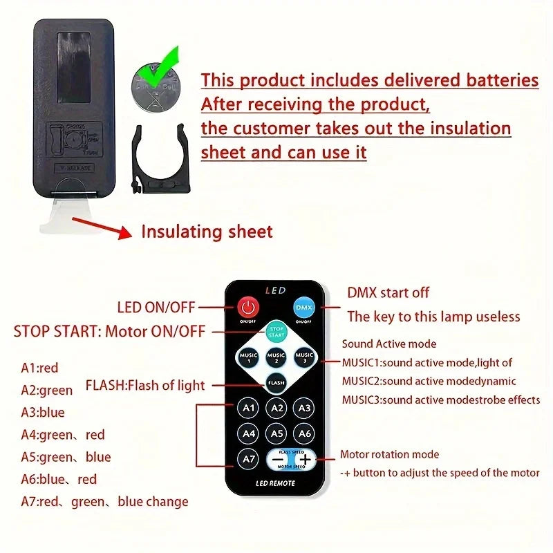 LED Northern Lights Star Projector with Remote