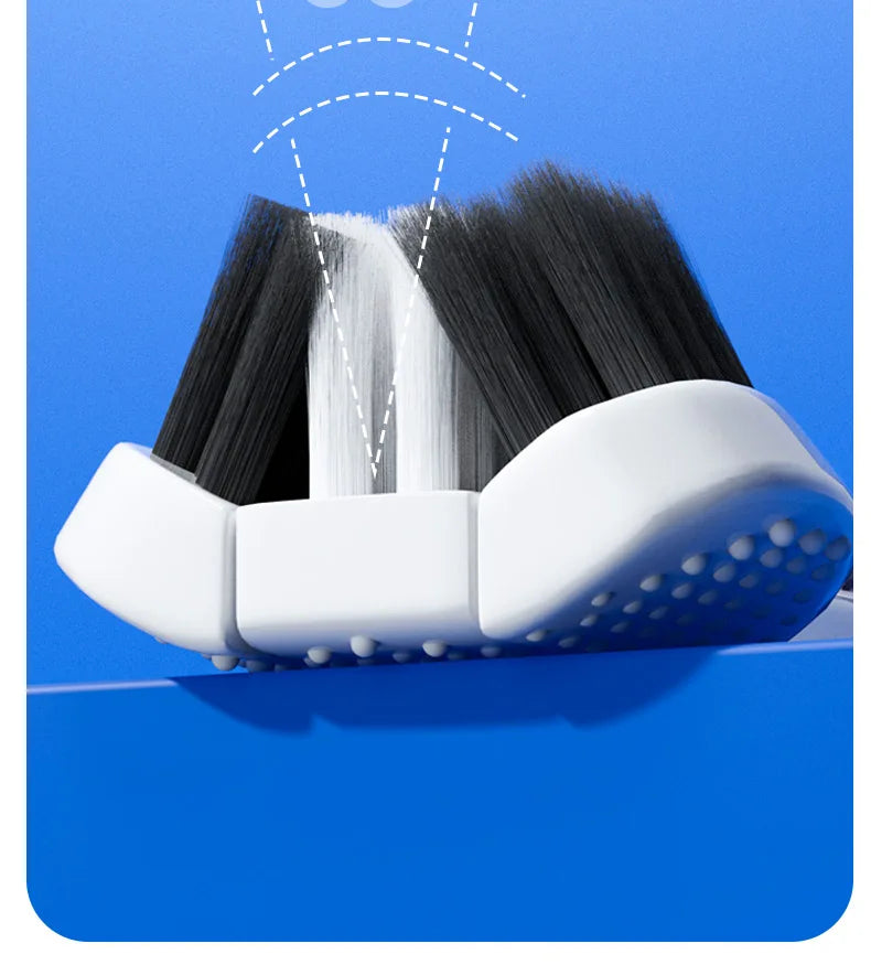 6PCS Three-Sided U-Shaped Soft Toothbrush Set for Adults
