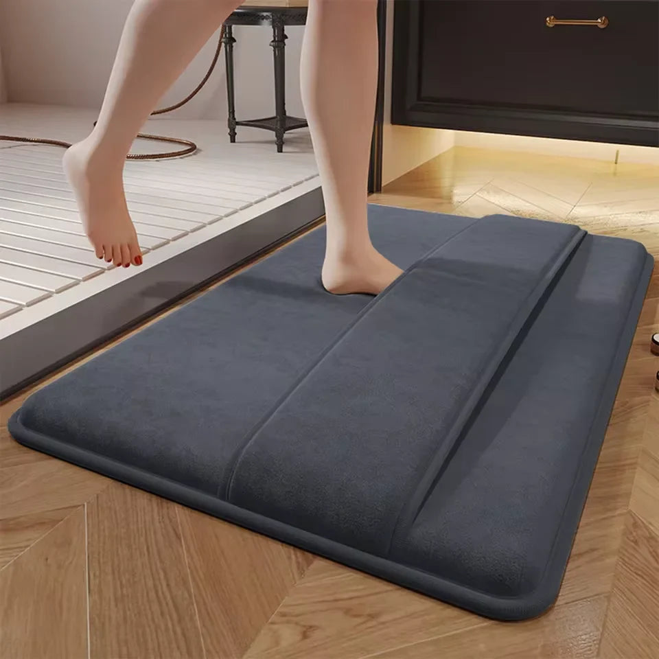 Super Absorbent Coral Velvet Anti-Slip Bath Mat