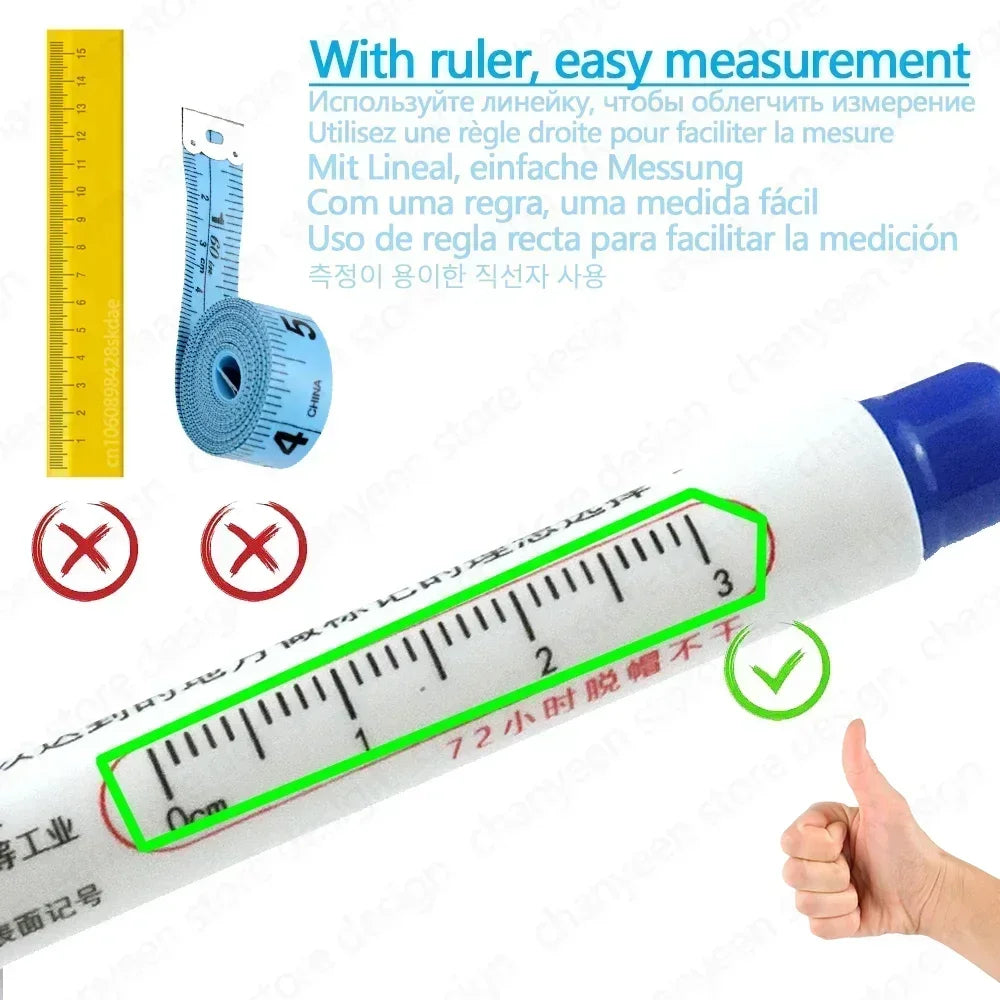 Waterproof Deep Hole Marker Pens for Woodworking & Metal Marking
