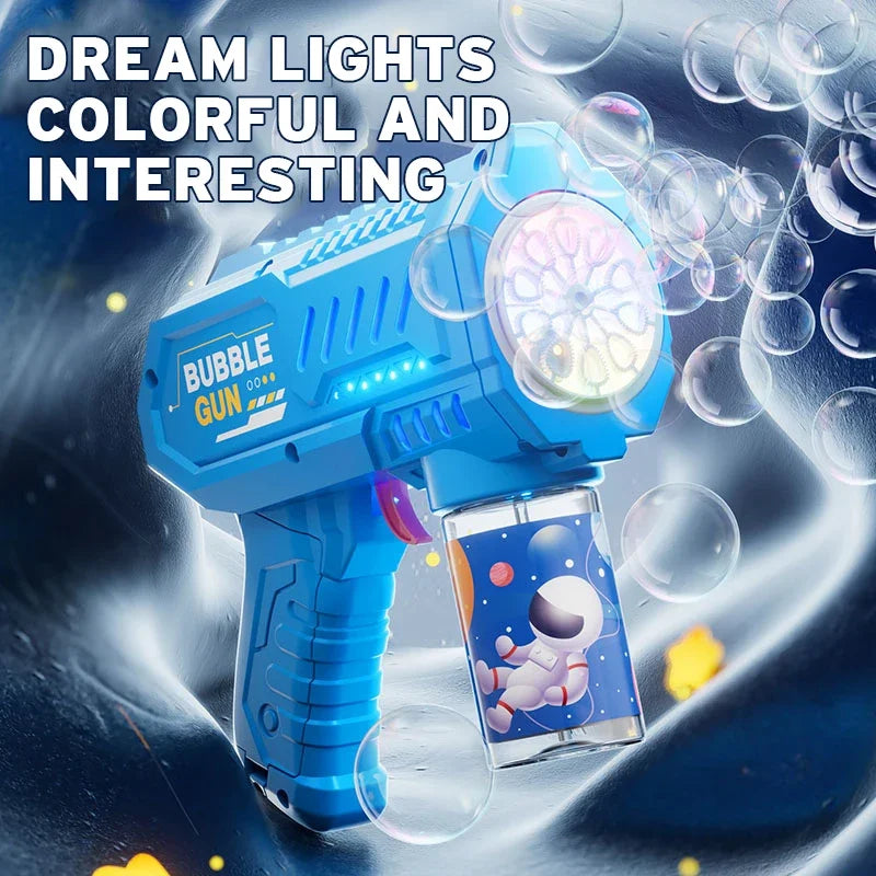 🚀 Fully Automatic Rocket Bubble Gun | Outdoor Bubble Blower Machine ✨