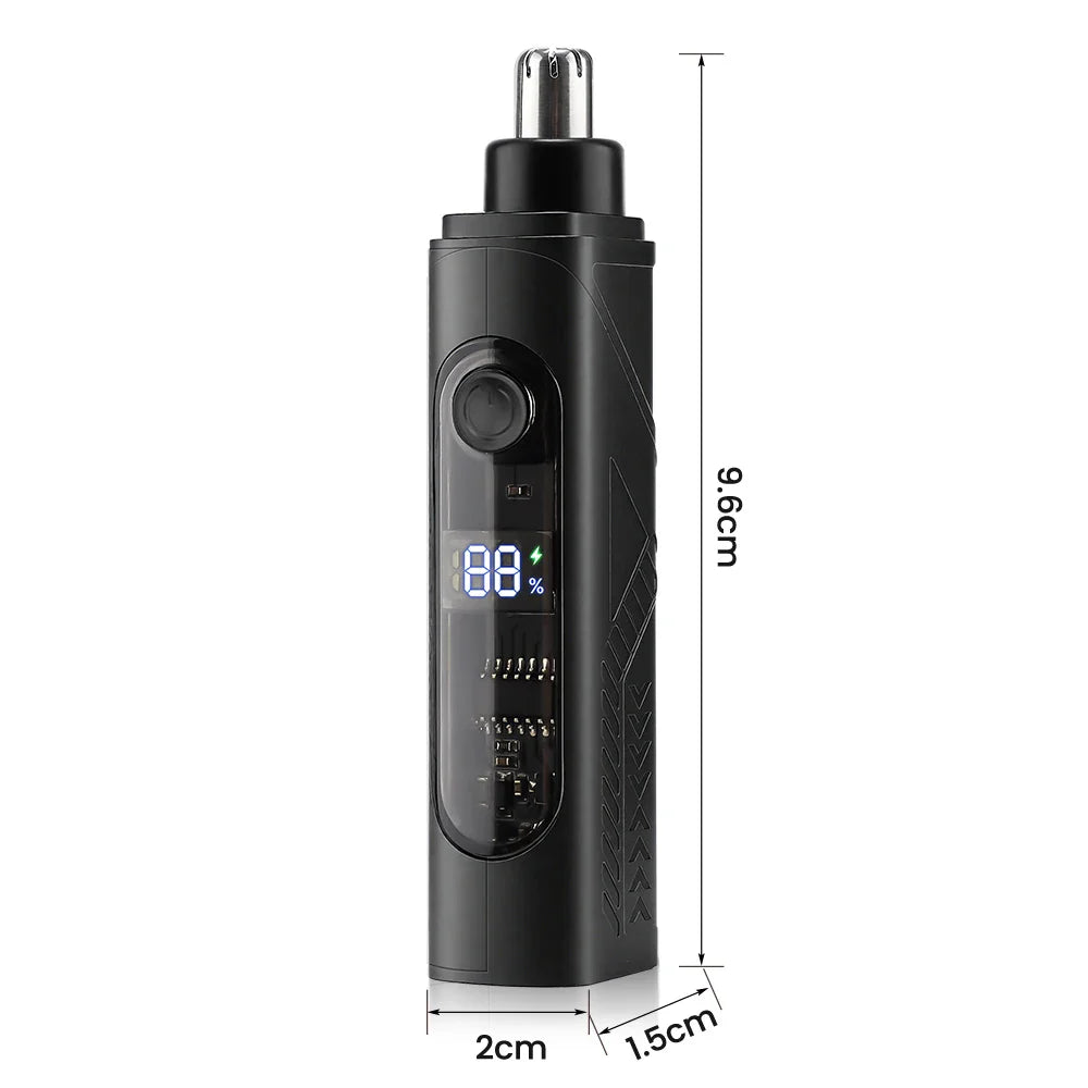 3-in-1 Rechargeable Nose Hair Trimmer with Facial Grooming Heads
