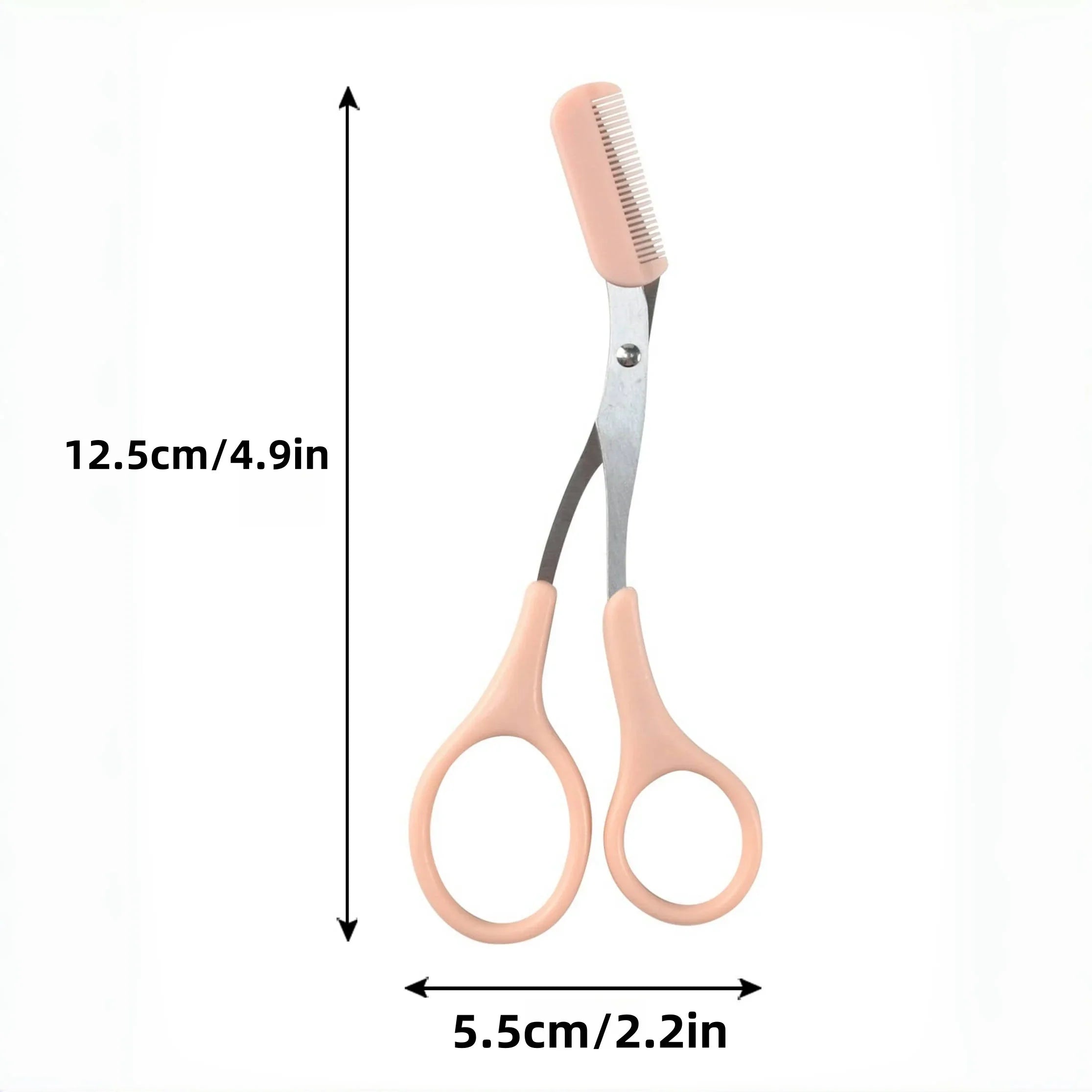 Stainless Steel Eyebrow Razor Scissor Trimmer for Beginners