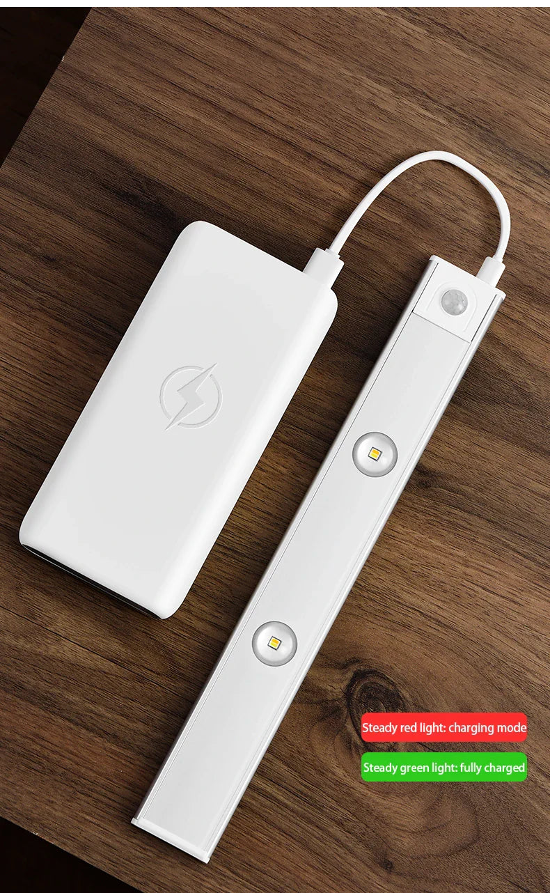 Cabinet Light USB Rechargeable Motion Sensor Ultra-Thin Night Light for Kitchen Wardrobe Cabinet | 20CM / 30CM / 40CM / 50CM LED Strip Light