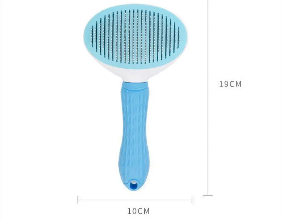 Pet Grooming Comb - Stainless Steel Brush for Dogs & Cats | Detangles Long Hair & Removes Loose Fur