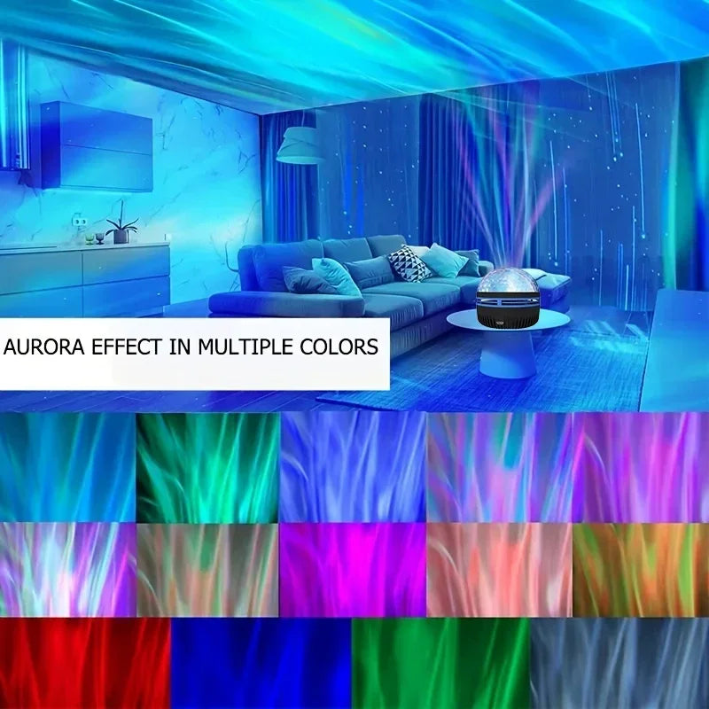 LED Starry Night Sky Aurora Galaxy Projector Light with Remote Control