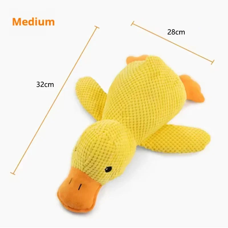 Interactive Plush Stomping Duck Dog Toy for Chewing & Play