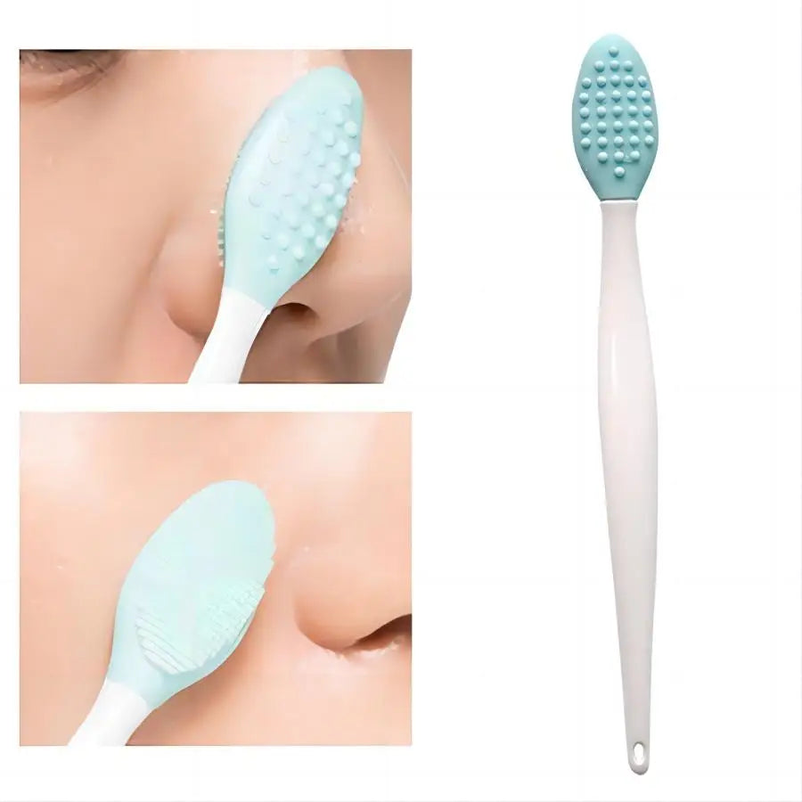 Silicone Facial Cleansing Brush for Face & Nose with Replacement Head