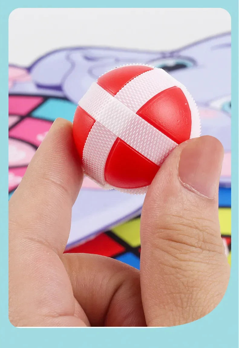 Kids Sticky Ball Target Toss Game Indoor Montessori Dart Board Toy
