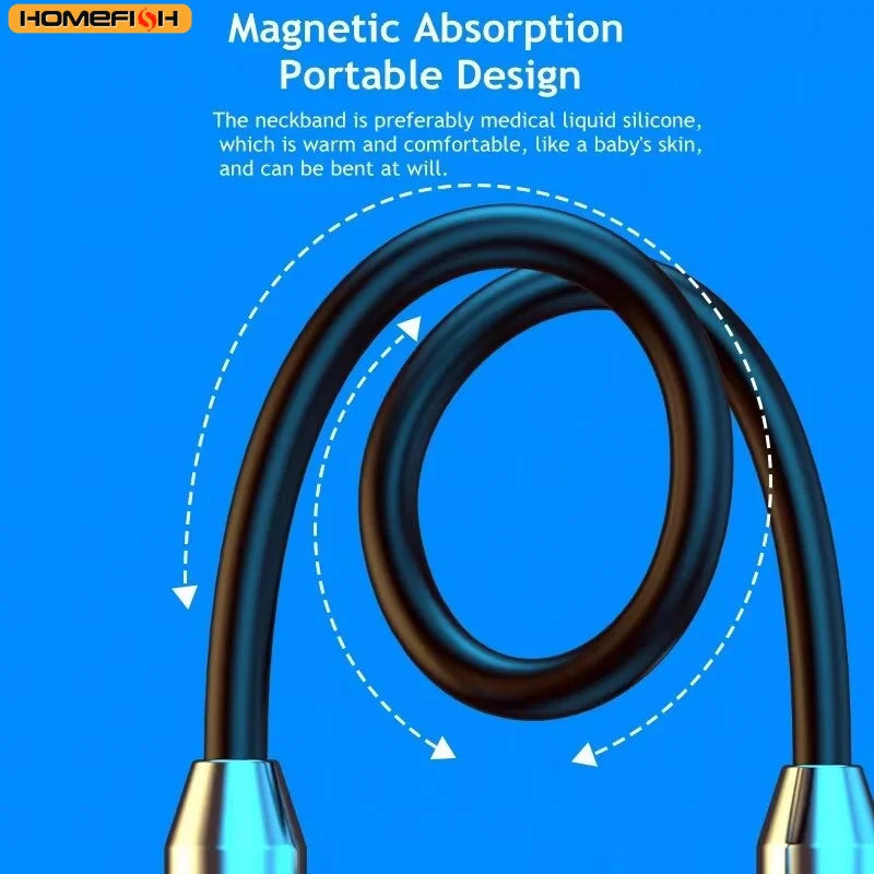 Wireless Bluetooth Neckband Earphones with Mic for Sports & Travel