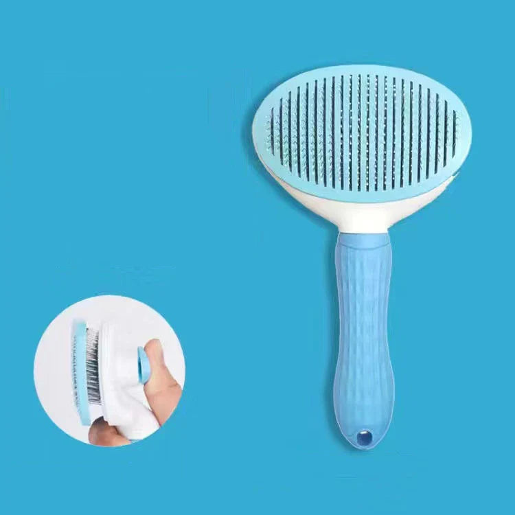 Pet Grooming Comb - Stainless Steel Brush for Dogs & Cats | Detangles Long Hair & Removes Loose Fur