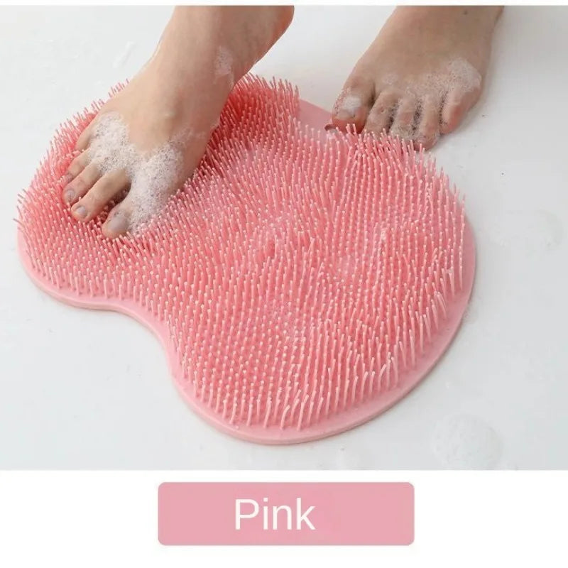 Exfoliating Foot Brush & Back Scrubber with Anti-Slip Suction Cups
