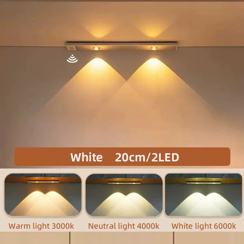 Cabinet Light USB Rechargeable Motion Sensor Ultra-Thin Night Light for Kitchen Wardrobe Cabinet | 20CM / 30CM / 40CM / 50CM LED Strip Light