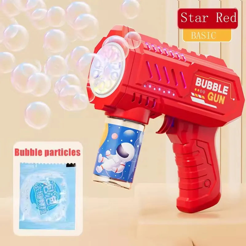 🚀 Fully Automatic Rocket Bubble Gun | Outdoor Bubble Blower Machine ✨