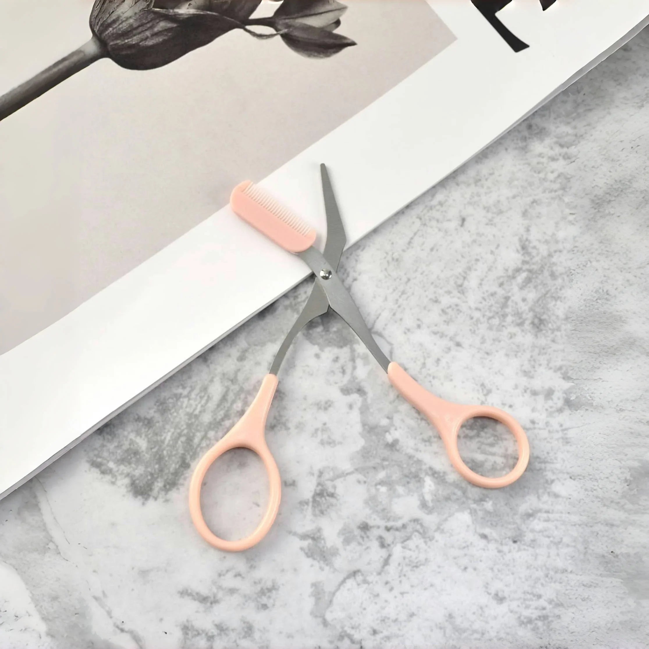 Stainless Steel Eyebrow Razor Scissor Trimmer for Beginners