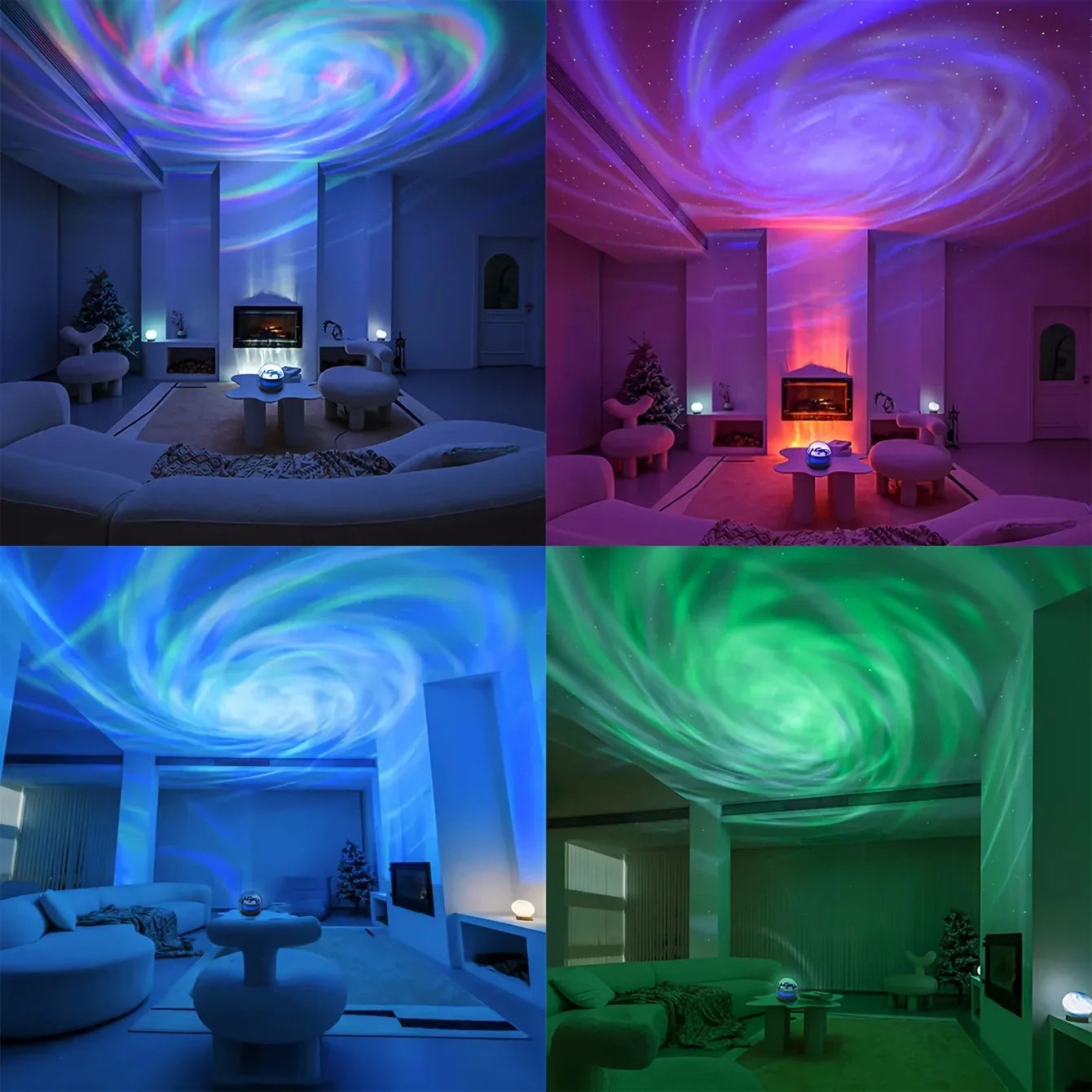 LED Northern Lights Star Projector with Remote