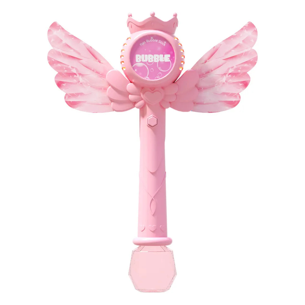 ✨ Electric Angel Bubble Wand | Automatic Light & Sound Bubble Gun 🧚‍♀️