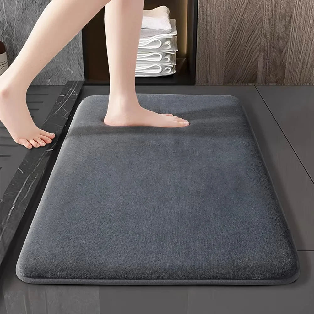 Super Absorbent Coral Velvet Anti-Slip Bath Mat