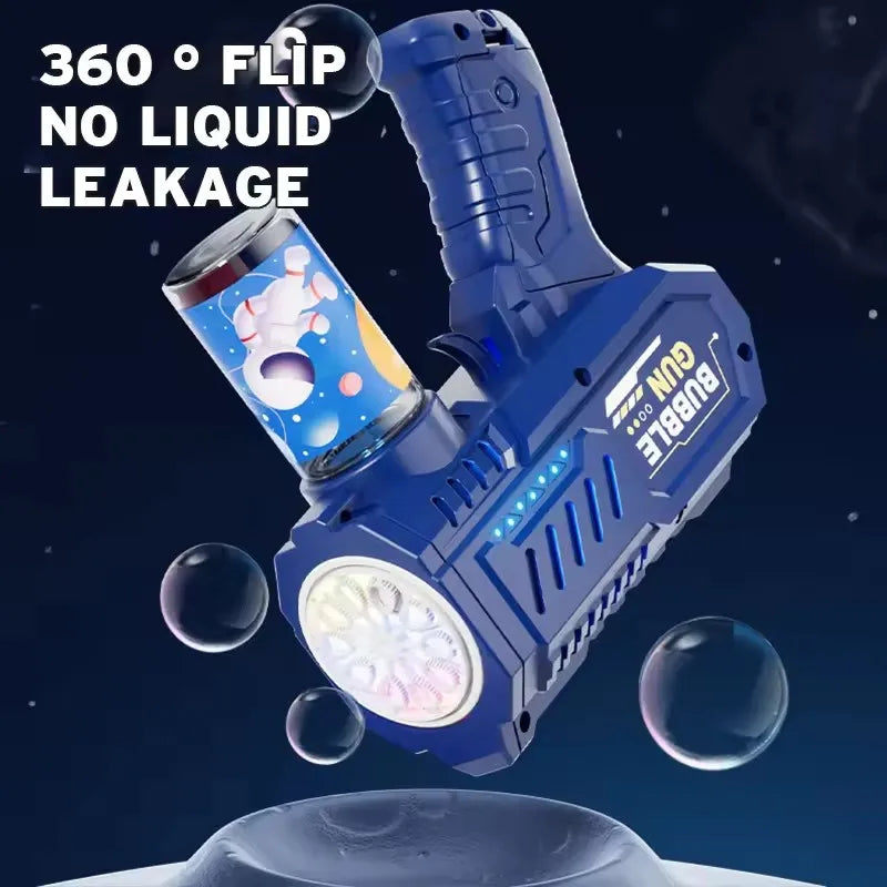 🚀 Fully Automatic Rocket Bubble Gun | Outdoor Bubble Blower Machine ✨