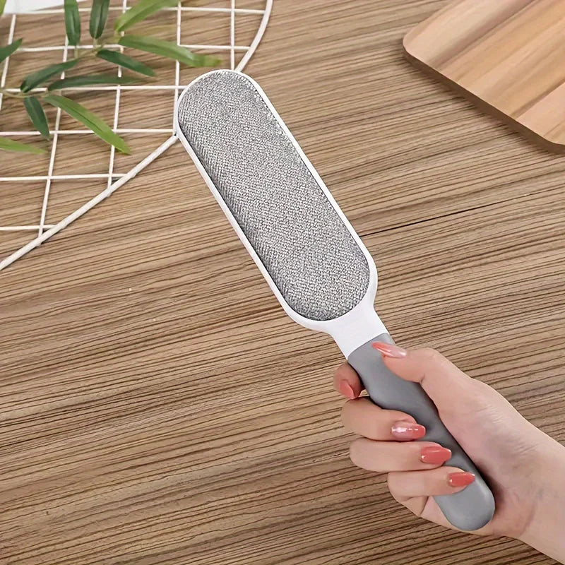 Double-Sided Reusable Pet Hair Remover Lint Brush for Clothes & Furniture