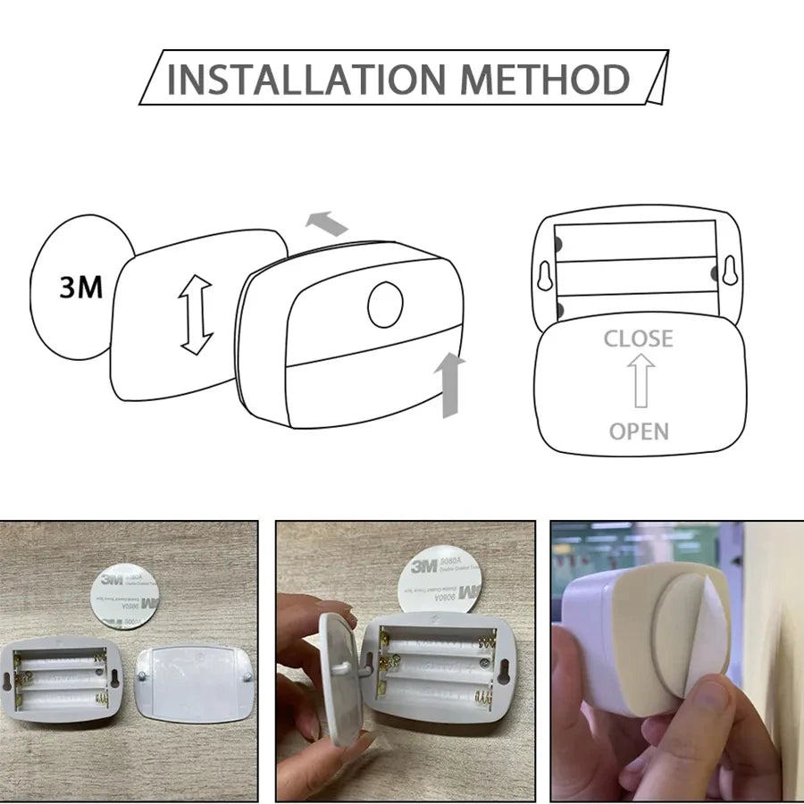 PIR Motion Sensor LED Night Light for Under Cabinet, Closet, Stairs & Bedroom