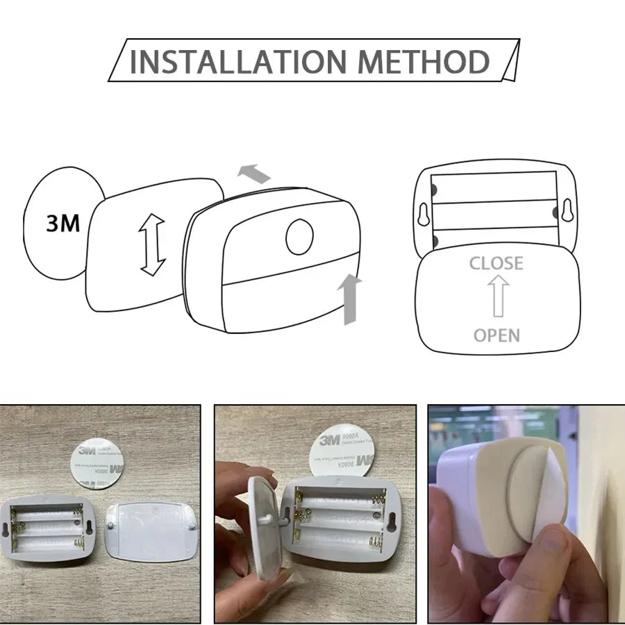 PIR Motion Sensor LED Night Light for Cabinet, Closet & Stairs
