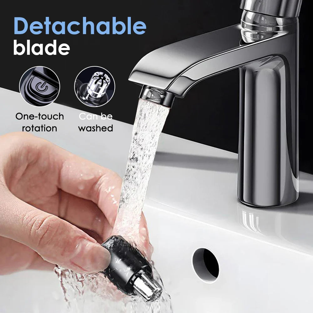 3-in-1 Rechargeable Nose Hair Trimmer with Facial Grooming Heads