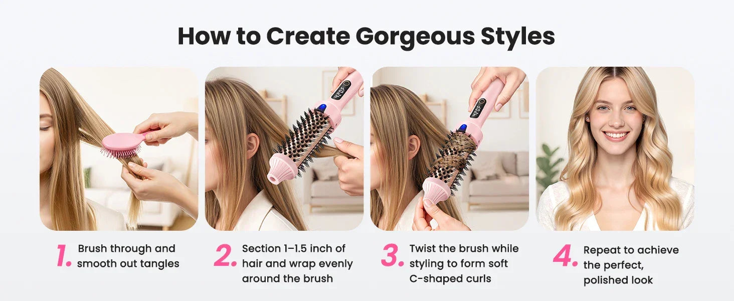 Thermal Brush Blowout Boost 1.5-Inch Heated Round Brush