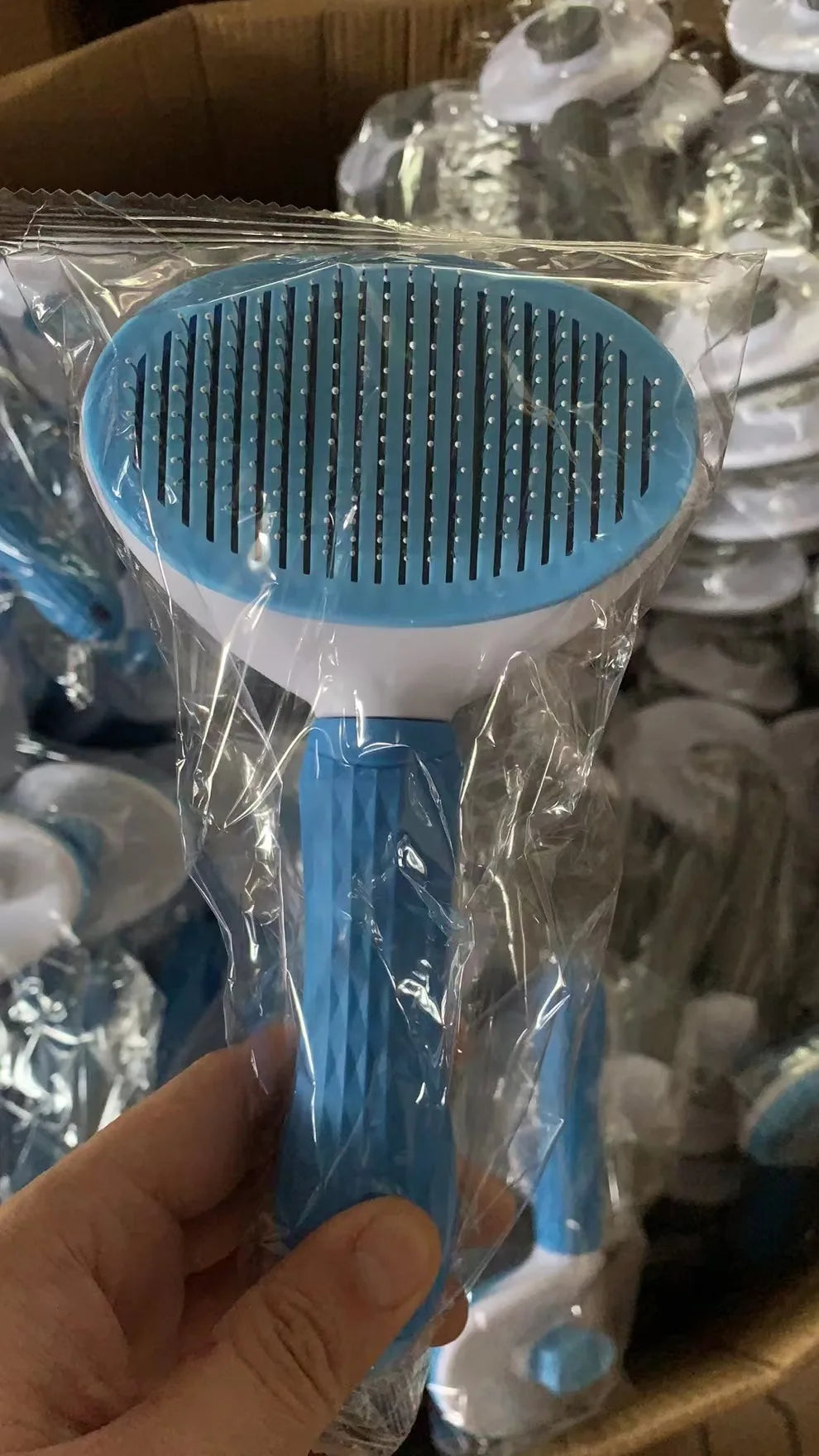 Pet Grooming Comb - Stainless Steel Brush for Dogs & Cats | Detangles Long Hair & Removes Loose Fur
